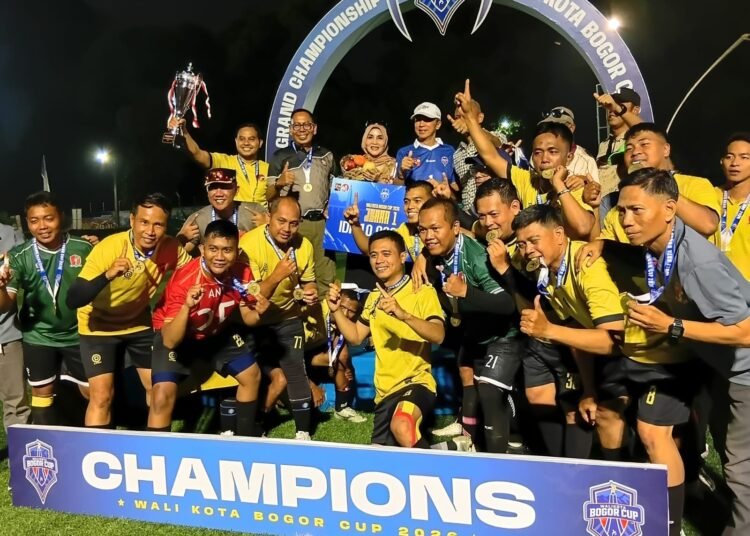 Wali Kota Bogor Cup 2026, Satpol PP Juara Usai Kalahkan Disdik 1-0