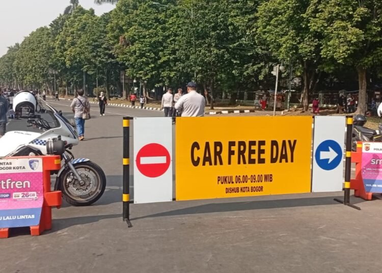 Sosialisasi Minim, CFD Perdana di Kota Bogor Sepi