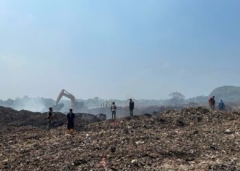 Hari ke-8 Penanganan Kebakaran TPAS Galuga, Lahan Terdampak Tersisa 0,48 Hektare 
