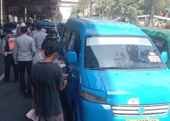 Puluhan Angkot dan AKDP Terjaring Operasi di Jalan Solis Kota Bogor