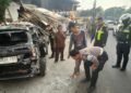 Truk Box Alami Rem Blong di Puncak, Dua Orang Luka-luka