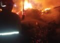 Tempat Pembuatan Kusen dan Rumah Warga di Leuwisadeng Terbakar 