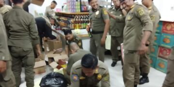 Operasi Pekat Satpol PP, 1.482 Miras Ilegal di Terminal Cibinong Disita