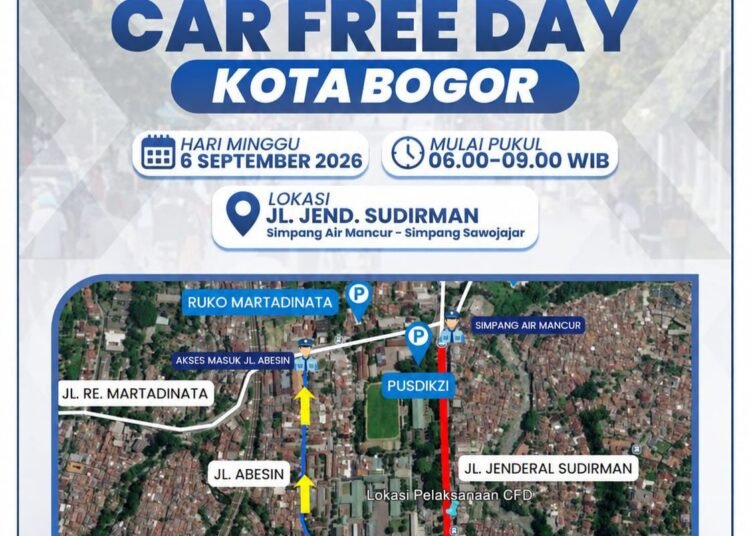 Car Free Day Kembali Digelar di Jalan Jenderal Sudirman Kota Bogor