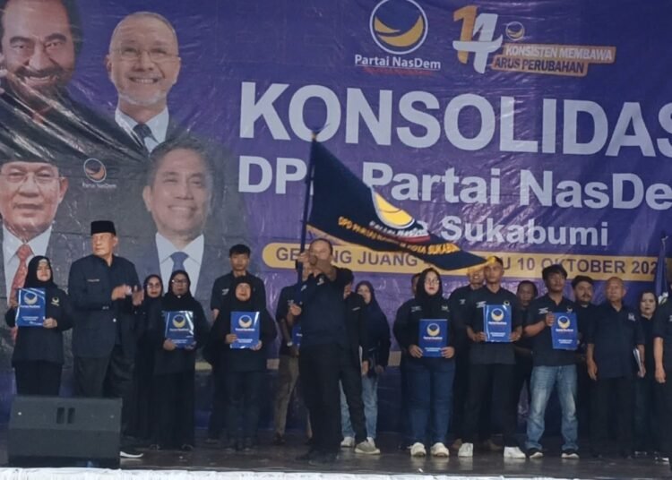 Siapkan Mesin Partai Menuju 2029, Nasdem Kota Sukabumi Lantik Pengurus Ranting