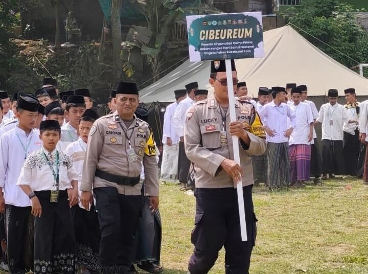 Jelang Hari Santri Nasional 22 Oktober Besok, 600 Santri Ikuti Qiyamullail Camp Prima Polres Sukabumi Kota di Lapang Cijagung Kadudampit
