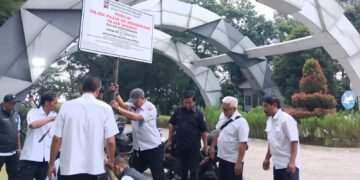 Bapenda Kota Bogor Pasang Plang di Sejumlah Objek Pajak Penunggak PBB-P2