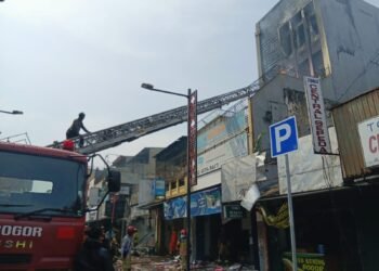 Tiga Ruko di Suryakencana Bogor Terbakar, 15 Unit Mobil Pemadam Dikerahkan