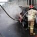 Mobil Daihatsu Gran Max D 8839 HM Ludes Terbakar di Cimahpar Sukaraja, Damkar: Ada Ledakan dari Mesin Depan